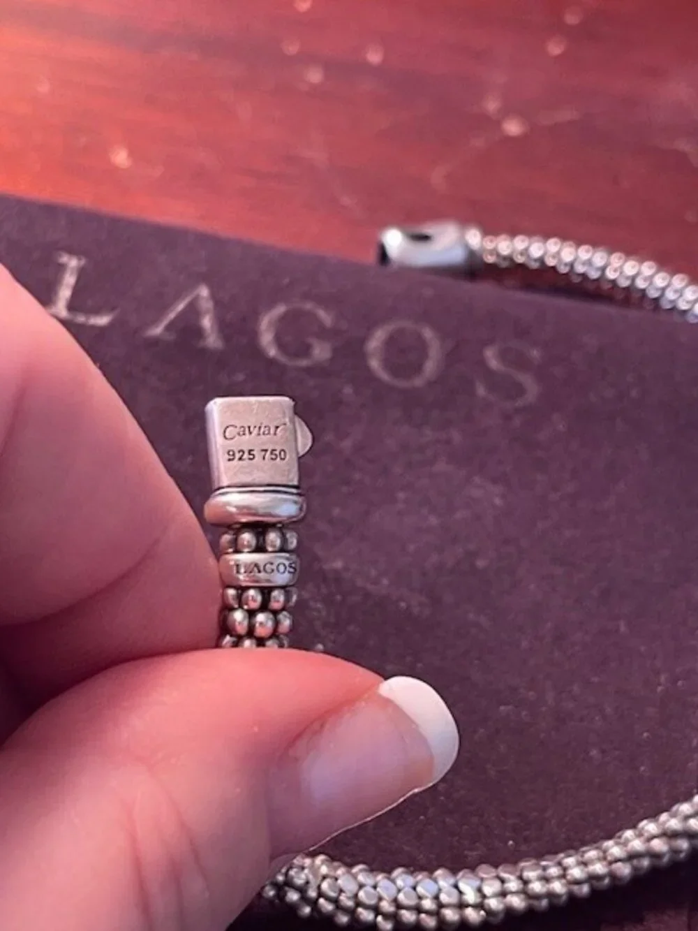 Lagos Caviar Diamond bracelet